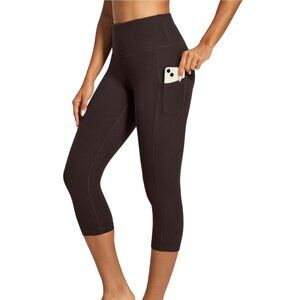 High Waisted Yoga Pants with Pockets Capri Leggings XXL
